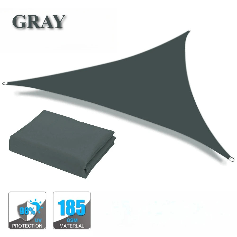 Waterproof Garden Shade Sail Right Angle Triangle Garden Canopy with Ropes UV Block Patio Sunshade Sunscreen Awnings Sun Shelter