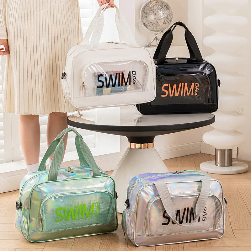 Swimming Climbing Beach Bag Shoes Pocket Outdoor Travel Trip Washing Communting Handbag Dry Wet Summer Clear Luggage Gym Bags