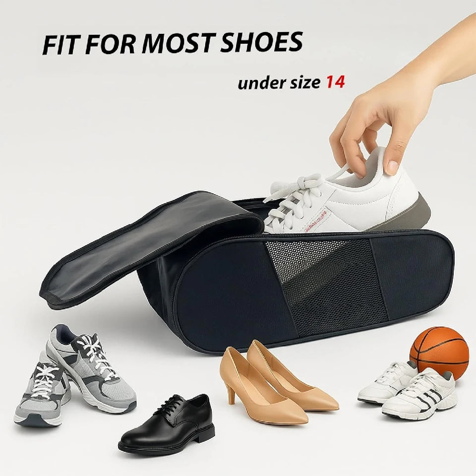 1PCS Sport Shoes Bag Golf Shoe Bag, Shoes Storage Organizer with Zipper Closuren for Outdoor, Sports, Golf, Travel, Gem