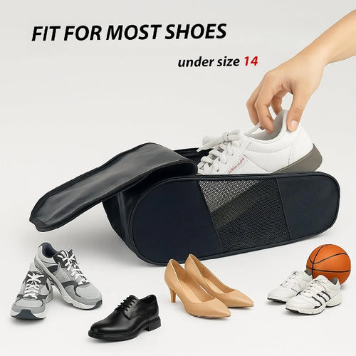 1PCS Sport Shoes Bag Golf Shoe Bag, Shoes Storage Organizer with Zipper Closuren for Outdoor, Sports, Golf, Travel, Gem