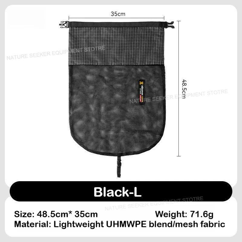 HIKEMAN Adjustable Shoe Bag Large Capacity Lightweight Storage Pouch for Outdoor Travel Hiking River Trekking Gear