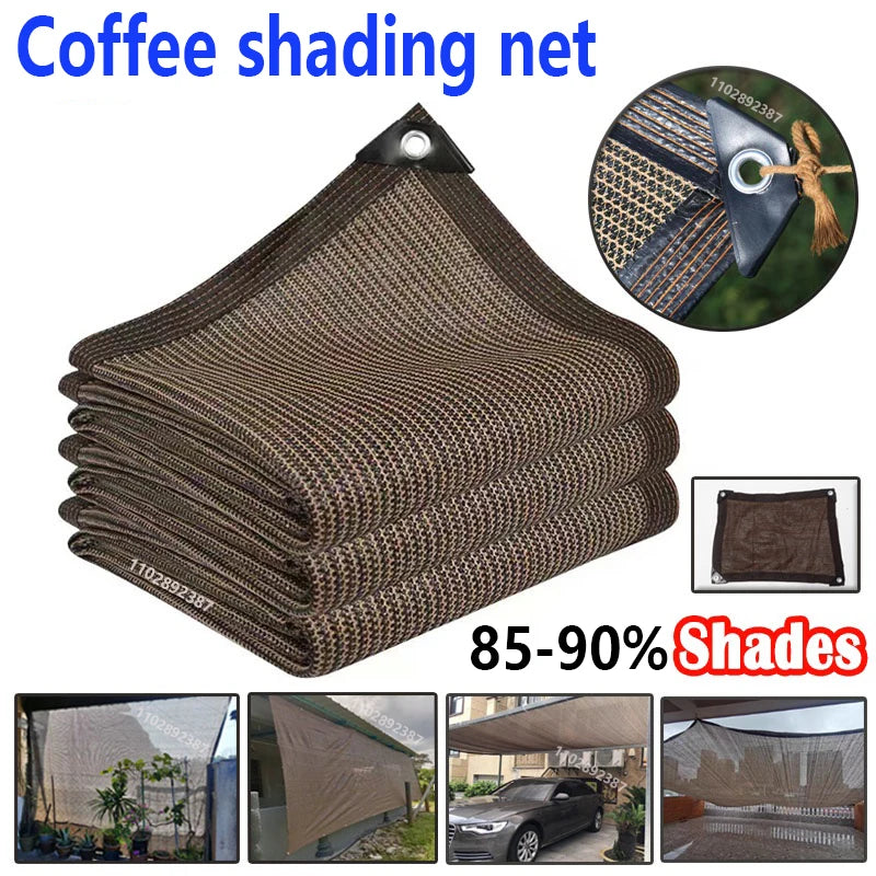 Summer Sunshade Net Garden Room Sunscreen Shading Sails Sun Protection Shading Mesh Outdoor Camping Car Sun Cover Shade Sails
