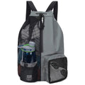 Dry Wet Separation Swim Backpack Mesh Bag for Pool Beach Swimming Travel Storage Organizer with Pockets for Towel Shoes