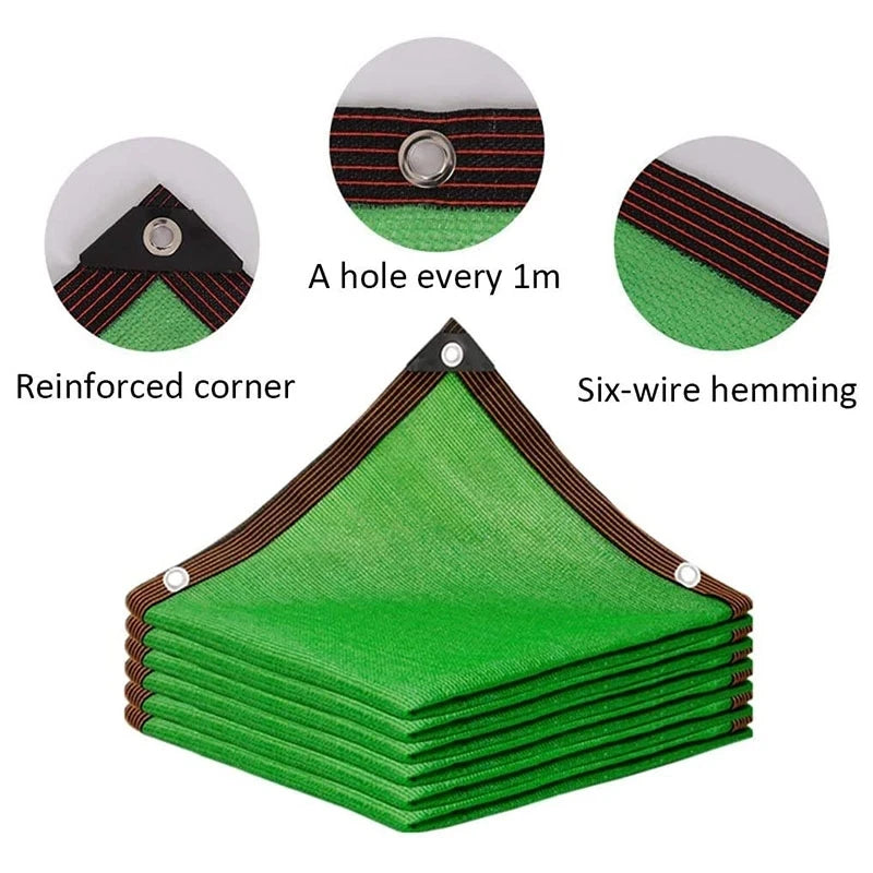 Summer Sunshade Net Garden Room Sunscreen Shading Sails Sun Protection Shading Mesh Outdoor Camping Car Sun Cover Shade Sails