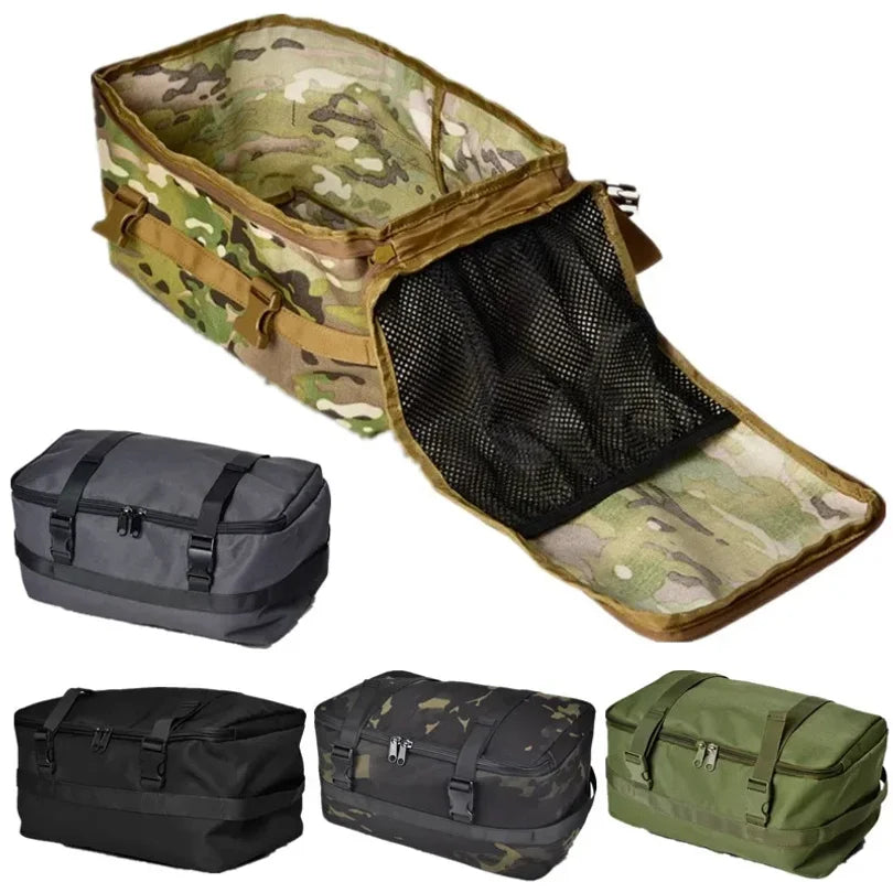 Tactical Shoes Storage Bag Camping Cyling Organizer Outdoor Hiking Picnic Bags Stove Carry Pack Portable Sorting Mounting Pouch